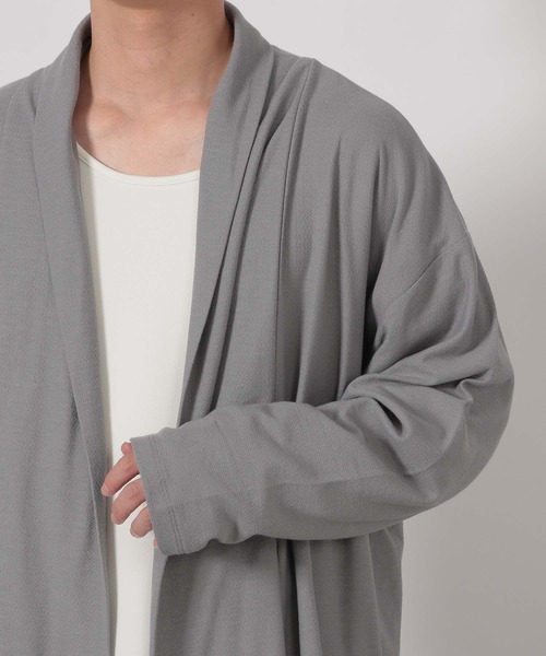 LAKOLE(ラコレ)の「梨地ショールカーデ長袖 / 589540(カーディガン/ボレロ・メンズ・グレー/ブラック/キャメル・MEDIUM/LARGE)」の21枚目の写真