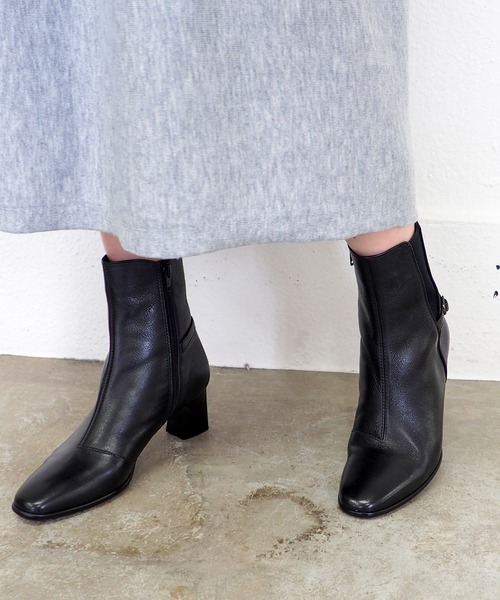 cava cava（サヴァサヴァ）の「防滑│Vカットサイドゴアブーツ　3720563（ブーツ・レディース・ブラック/ダークブラウン・22.5cm/23cm/23.5cm/24cm/24.5cm）」の10枚目の写真