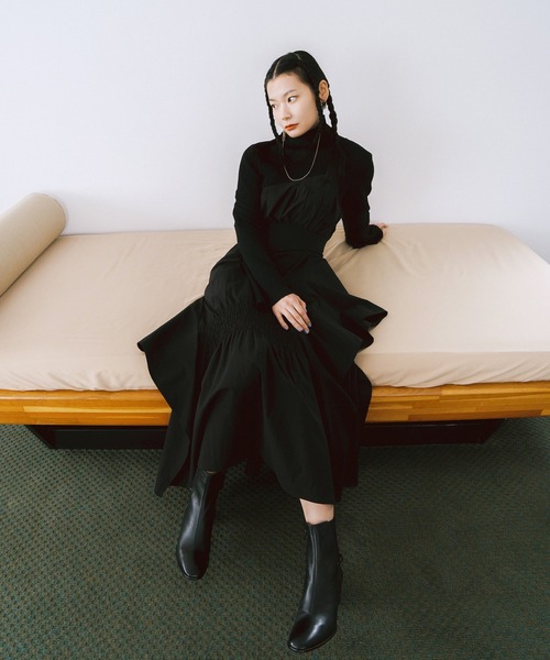 cava cava（サヴァサヴァ）の「防滑│Vカットサイドゴアブーツ　3720563（ブーツ・レディース・ブラック/ダークブラウン・22.5cm/23cm/23.5cm/24cm/24.5cm）」の17枚目の写真