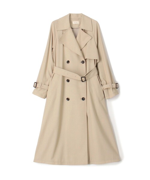 DES PRES(デ・プレ)の「ハイツイストギャバジン トレンチコート(トレンチコート・レディース・ダークブラウン/ブラウン/グレー系その他2/チャコールグレー/ライトベージュ・36/34)」の5枚目の写真