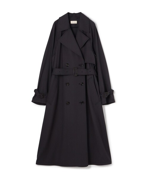 DES PRES(デ・プレ)の「ハイツイストギャバジン トレンチコート(トレンチコート・レディース・ダークブラウン/ブラウン/グレー系その他2/チャコールグレー/ライトベージュ・36/34)」の2枚目の写真