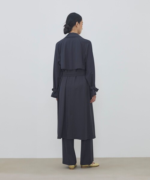 DES PRES(デ・プレ)の「ハイツイストギャバジン トレンチコート(トレンチコート・レディース・ダークブラウン/ブラウン/グレー系その他2/チャコールグレー/ライトベージュ・36/34)」の18枚目の写真