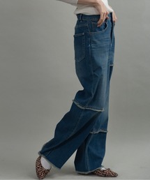 lodie（ロディ）の「ランダムキリカエ ワイドデニムパンツ（デニムパンツ）」