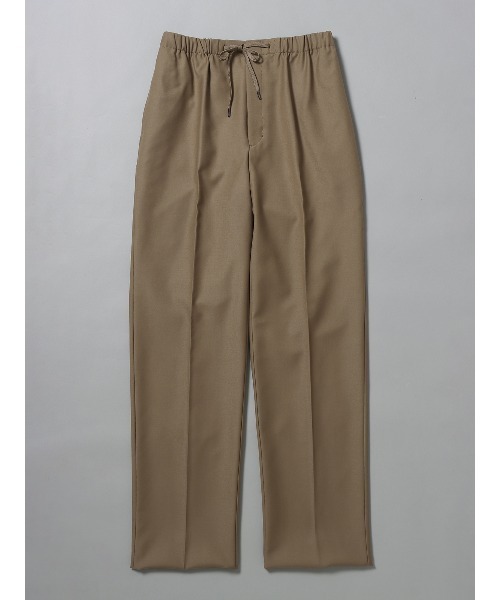 GOOVI（グービ）の「GOOVI イージーパンツ ウールギャバジン 無地（スラックス・メンズ・ベージュ系/ブラック系・1/2/3）」の2枚目の写真