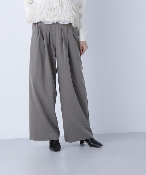 NATURAL BEAUTY BASIC（ナチュラルビューティーベーシック）の「◇ウエストラインタックワイドパンツ（その他パンツ・レディース・ピンク/ブラウン・MEDIUM/P/S）」の13枚目の写真