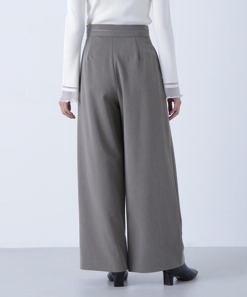 NATURAL BEAUTY BASIC（ナチュラルビューティーベーシック）の「◇ウエストラインタックワイドパンツ（その他パンツ・レディース・ピンク/ブラウン・MEDIUM/P/S）」の6枚目の写真