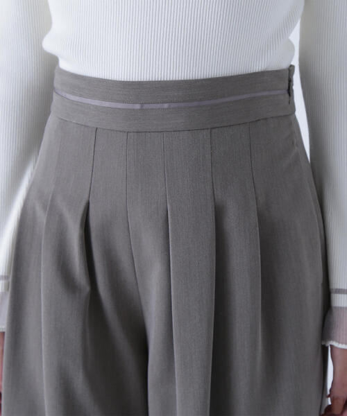 NATURAL BEAUTY BASIC（ナチュラルビューティーベーシック）の「◇ウエストラインタックワイドパンツ（その他パンツ・レディース・ピンク/ブラウン・MEDIUM/P/S）」の5枚目の写真