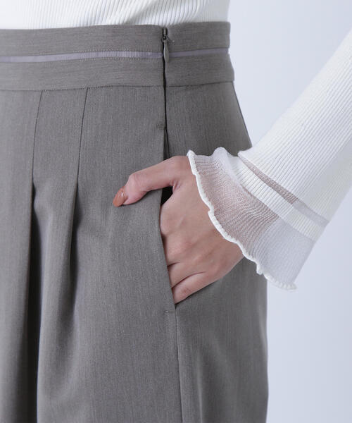 NATURAL BEAUTY BASIC（ナチュラルビューティーベーシック）の「◇ウエストラインタックワイドパンツ（その他パンツ・レディース・ピンク/ブラウン・MEDIUM/P/S）」の20枚目の写真