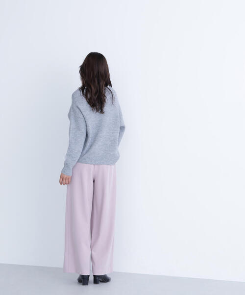 NATURAL BEAUTY BASIC（ナチュラルビューティーベーシック）の「◇ウエストラインタックワイドパンツ（その他パンツ・レディース・ピンク/ブラウン・MEDIUM/P/S）」の15枚目の写真