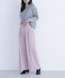 NATURAL BEAUTY BASIC | ◇ウエストラインタックワイドパンツ(その他パンツ)