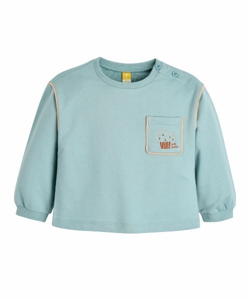 moimoln(モイモルン)の「クリップパンミニツリートップス(Tシャツ/カットソー・キッズ・ベージュ/アイボリー/ミント・110cm/90cm/120cm/100cm)」の3枚目の写真