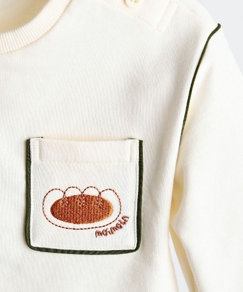 moimoln(モイモルン)の「クリップパンミニツリートップス(Tシャツ/カットソー・キッズ・ベージュ/アイボリー/ミント・110cm/90cm/120cm/100cm)」の5枚目の写真