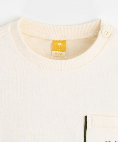 moimoln(モイモルン)の「クリップパンミニツリートップス(Tシャツ/カットソー・キッズ・ベージュ/アイボリー/ミント・110cm/90cm/120cm/100cm)」の7枚目の写真