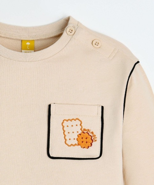 moimoln(モイモルン)の「クリップパンミニツリートップス(Tシャツ/カットソー・キッズ・ベージュ/アイボリー/ミント・110cm/90cm/120cm/100cm)」の10枚目の写真