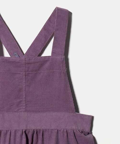 green label relaxing(グリーンレーベルリラクシング)の「コーデュロイ ジャンパースカート / キッズ 100cm-160cm(ワンピース・キッズ・ダークグレー/パープル・150cm/100cm/130cm/110cm/140cm/120cm/160cm)」の12枚目の写真