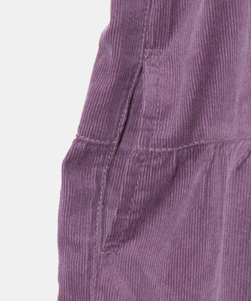green label relaxing(グリーンレーベルリラクシング)の「コーデュロイ ジャンパースカート / キッズ 100cm-160cm(ワンピース・キッズ・ダークグレー/パープル・150cm/100cm/130cm/110cm/140cm/120cm/160cm)」の14枚目の写真