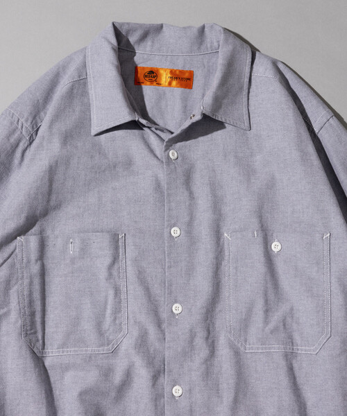 RED KAP（レッドキャップ）の「RED KAP/レッドキャップ 別注 オックスフォード クロップド ロングスリーブ ワークシャツ（シャツ/ブラウス・メンズ・グレー/サックスブルー/その他13・MEDIUM/LARGE）」の5枚目の写真