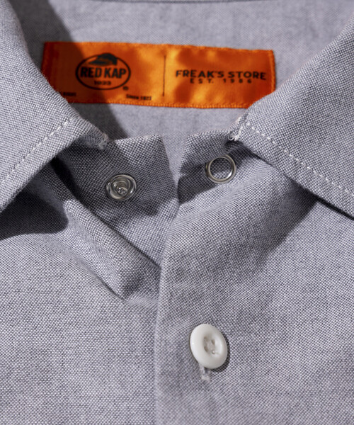 RED KAP（レッドキャップ）の「RED KAP/レッドキャップ 別注 オックスフォード クロップド ロングスリーブ ワークシャツ（シャツ/ブラウス・メンズ・グレー/サックスブルー/その他13・MEDIUM/LARGE）」の7枚目の写真