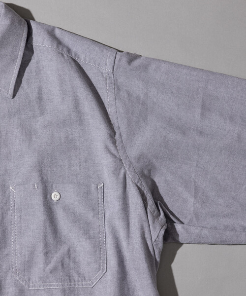 RED KAP（レッドキャップ）の「RED KAP/レッドキャップ 別注 オックスフォード クロップド ロングスリーブ ワークシャツ（シャツ/ブラウス・メンズ・グレー/サックスブルー/その他13・MEDIUM/LARGE）」の11枚目の写真