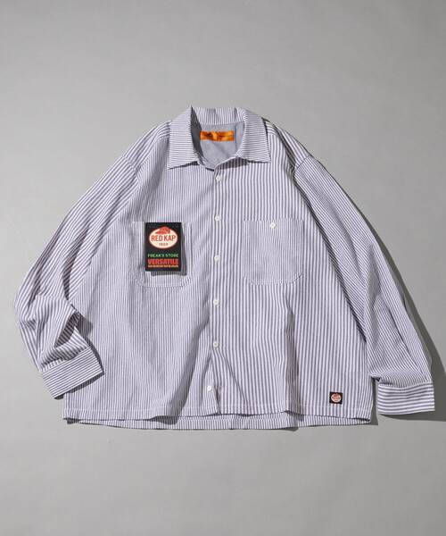 RED KAP（レッドキャップ）の「RED KAP/レッドキャップ 別注 オックスフォード クロップド ロングスリーブ ワークシャツ（シャツ/ブラウス・メンズ・グレー/サックスブルー/その他13・MEDIUM/LARGE）」の21枚目の写真