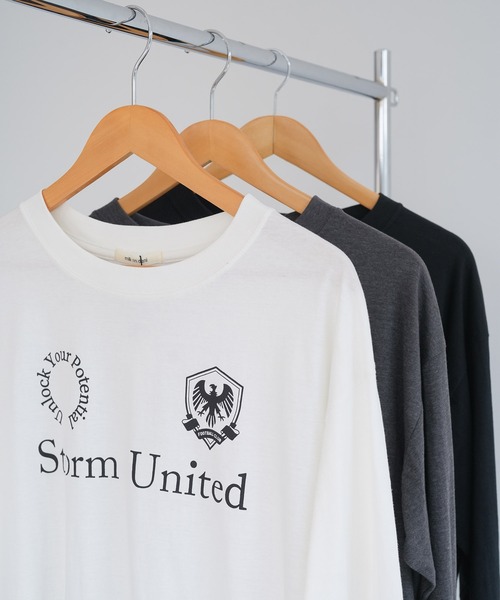 mili an deni(ミリアンデニ)の「スポーティロゴロンT(Tシャツ/カットソー・レディース・ブラック/チャコールグレー/オフホワイト・M/L)」の19枚目の写真