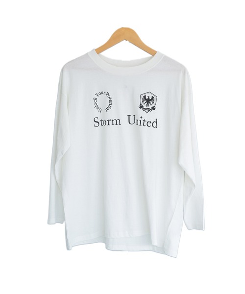 mili an deni(ミリアンデニ)の「スポーティロゴロンT(Tシャツ/カットソー・レディース・ブラック/チャコールグレー/オフホワイト・M/L)」の20枚目の写真