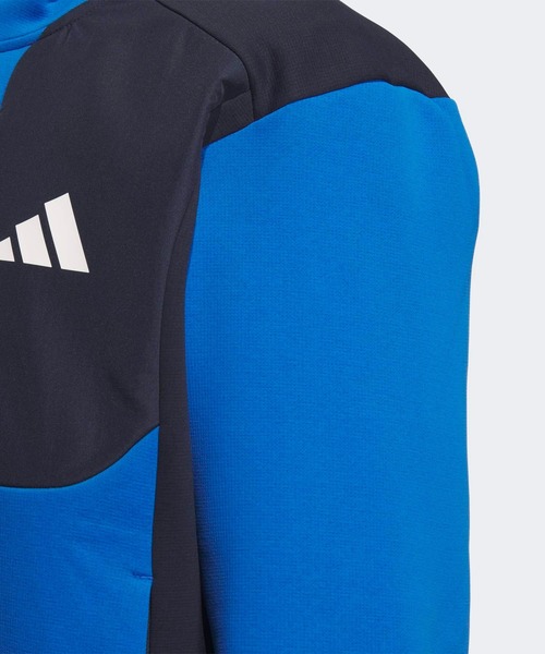 adidas（アディダス）の「アディダスアダプテーション レギュラーフィット フード付きフルジップトラックトップ / ジャージ / アディダス adidas（パーカー・メンズ・ブルー/ホワイト・MEDIUM/SMALL/X-SMALL/XX-LARGE/3XL/LARGE/X-LARGE）」の4枚目の写真