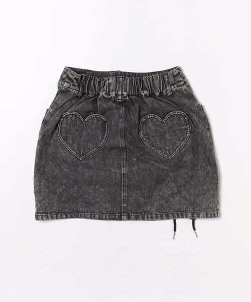 WEGO（ウィゴー）の「WEGO/レースアップハートポケットデニムスカパン（デニムスカート・レディース・ブラック系3/コバルトブルー・FREE）」の3枚目の写真