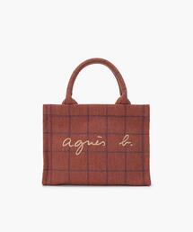 agnes bバッグ スモールトート ショルダー ウール チェック トートバッグ (IS11LZ－08) ｜agnès b. VOYAGE FEMME