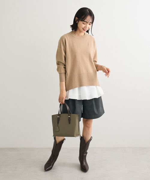 Green Parks(グリーンパークス)の「裾バルーンレイヤータンク(タンクトップ・レディース・ホワイト・FREE)」の12枚目の写真