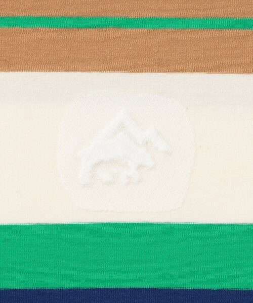 minimal(ミニマル)の「ボーダーロングTシャツ(Tシャツ/カットソー・キッズ・グリーン/マスタード/トップグレー・90cm/100cm/110cm/120cm/130cm/140cm)」の7枚目の写真