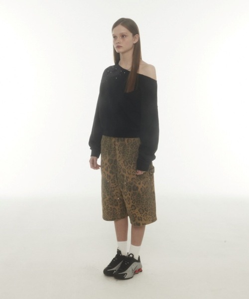 Midnight Move(ミッドナイトムーブ)の「Midnight Move/CROP 89プルオーバー(Tシャツ/カットソー・レディース・ブラック/グレー・FREE)」の5枚目の写真