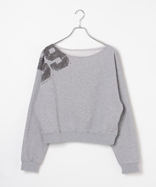 Midnight Move（ミッドナイトムーブ）の「Midnight Move／CROP 89プルオーバー（Tシャツ/カットソー・レディース・ブラック/グレー・FREE）」の15枚目の写真