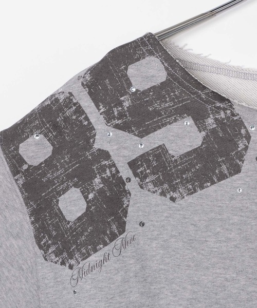 Midnight Move（ミッドナイトムーブ）の「Midnight Move／CROP 89プルオーバー（Tシャツ/カットソー・レディース・ブラック/グレー・FREE）」の21枚目の写真