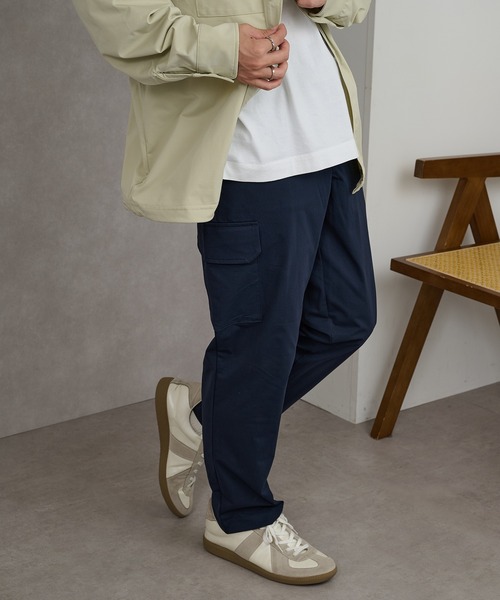 BALL(ボール)の「【BALL】ストレッチ天竺 カーゴパンツ(カーゴパンツ・メンズ・カーキ/ブラック系その他2/ネイビー/ブラック系1・L/LL/M)」の4枚目の写真