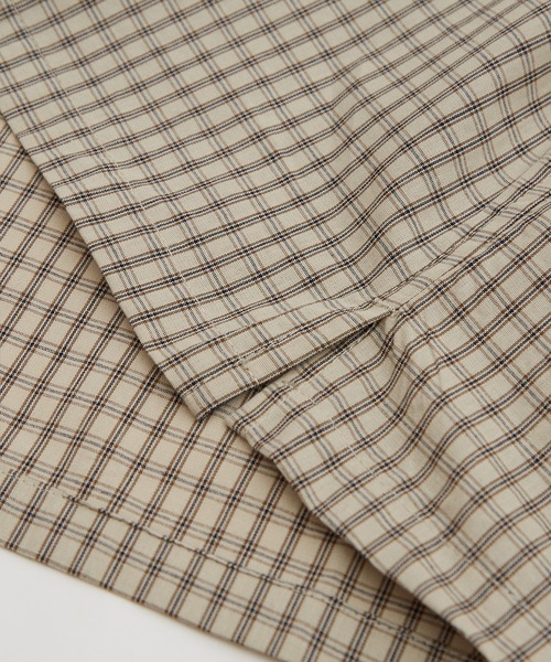 improves（インプローブス）の「小格子チェック ショートレングス 長袖シャツ（シャツ/ブラウス・メンズ・ブラック/ベージュ/ブラウン・MEDIUM/LARGE）」の9枚目の写真