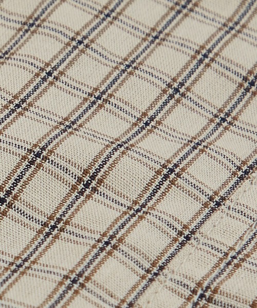 improves（インプローブス）の「小格子チェック ショートレングス 長袖シャツ（シャツ/ブラウス・メンズ・ブラック/ベージュ/ブラウン・MEDIUM/LARGE）」の10枚目の写真