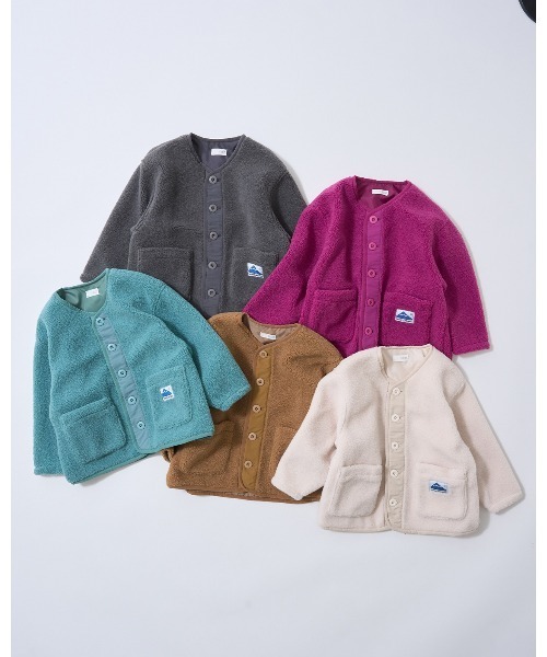 b・ROOM（ビールーム）の「【組み合わせ自由シリーズ】ボアブルゾン（ブルゾン・キッズ・モスグリーン/ベージュ/プラム/チャコール/アイボリー・100cm/110cm/120cm/130cm/140cm/150cm）」の16枚目の写真