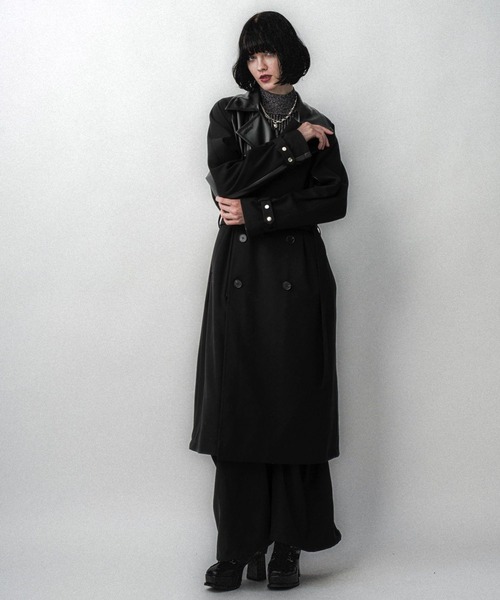 HARE トレンチコート　S HARE トレンチコート コート メッシュレイヤートレンチコート