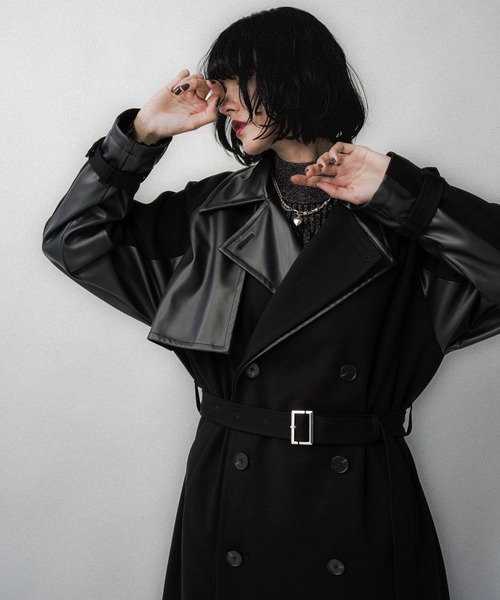 HARE トレンチコート　S HARE 「HARE」 トレンチコート S ブラック レディース