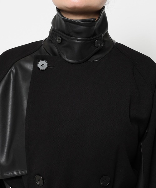 HARE（ハレ）の「ダブルカラートレンチコート(HARE)（トレンチコート・レディース・グレー/ブラウン系その他/ブラック・FREE）」の13枚目の写真