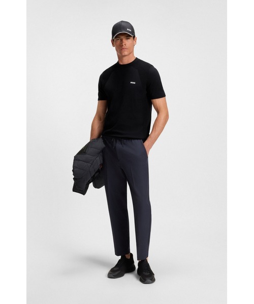 BOSS(ボス)の「ストレッチコットン Tシャツ ロゴネック(Tシャツ/カットソー・メンズ・ダークブルー/ベージュ/ブラック/ホワイト・M/S/XXL/XL/XXXL/L)」の18枚目の写真