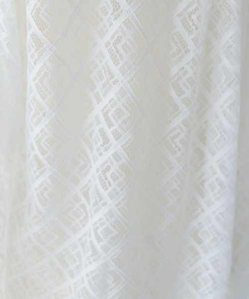 HER CLOSET(ハークローゼット)の「【HER CLOSET】オフィスカジュアル 長袖レースシアーシャツブラウス OFFICE CASUAL LONG SLEEVE LACE SHEER SHIRT BLOUSE(シャツ/ブラウス・レディース・ホワイト/ブラック・MEDIUM)」の16枚目の写真