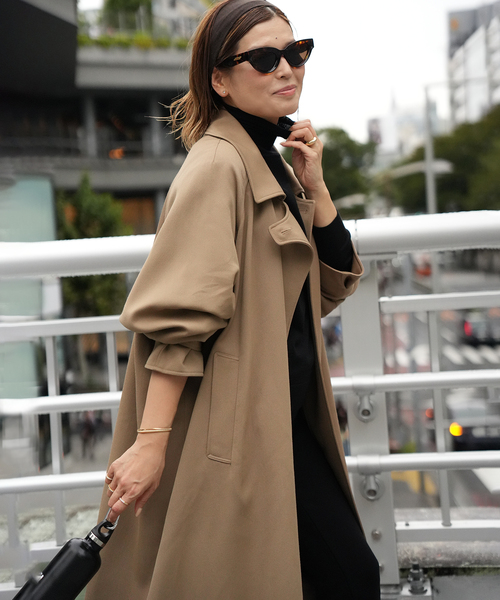 美品✨ドゥーズィエムクラス ボタニーツイルオーバーコート ブラウン Botany Twill オーバーコート(その他アウター)|Deuxieme