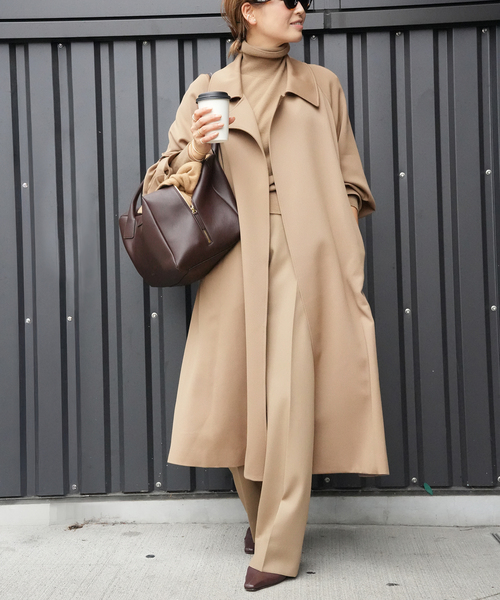 美品✨ドゥーズィエムクラス ボタニーツイルオーバーコート ブラウン Botany Twill オーバーコート（トレンチコート）｜Deuxieme