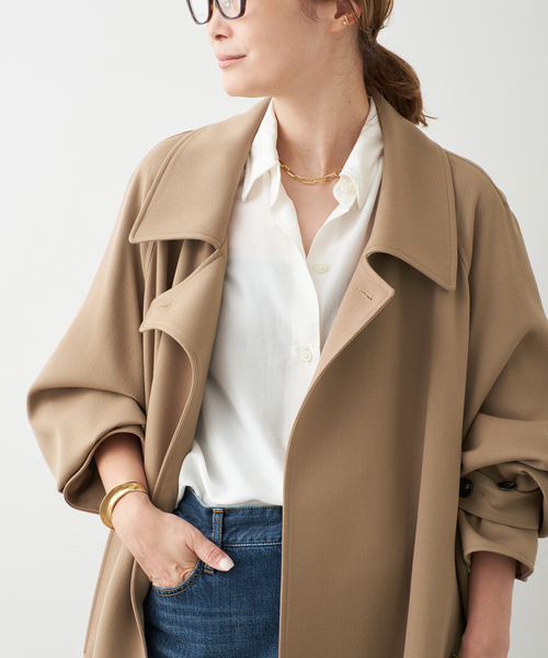 美品✨ドゥーズィエムクラス ボタニーツイルオーバーコート ブラウン Botany Twill オーバーコート（その他アウター）｜Deuxieme