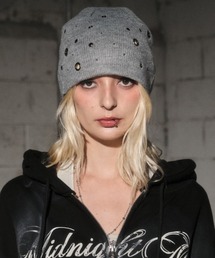 Midnight Move(ミッドナイトムーブ)のA'GEM/9 × .kom 『MIDNIGHT MOVE/ミッドナイトムーブ』EYELET BEANIE/アイレットビーニー(ニットキャップ/ビーニー)