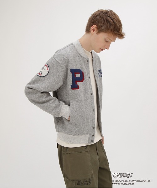 AVIREX(アヴィレックス)の「《AVIREX × PEANUTS》SWEAT CARDIGAN / スウェットカーディガン / ピーナッツ / アヴィレックス(カーディガン/ボレロ・メンズ・チャコール/グレー・XX-LARGE/X-LARGE/LARGE/MEDIUM)」の5枚目の写真