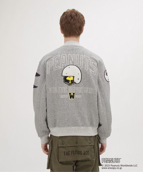 AVIREX(アヴィレックス)の「《AVIREX × PEANUTS》SWEAT CARDIGAN / スウェットカーディガン / ピーナッツ / アヴィレックス(カーディガン/ボレロ・メンズ・チャコール/グレー・XX-LARGE/X-LARGE/LARGE/MEDIUM)」の8枚目の写真