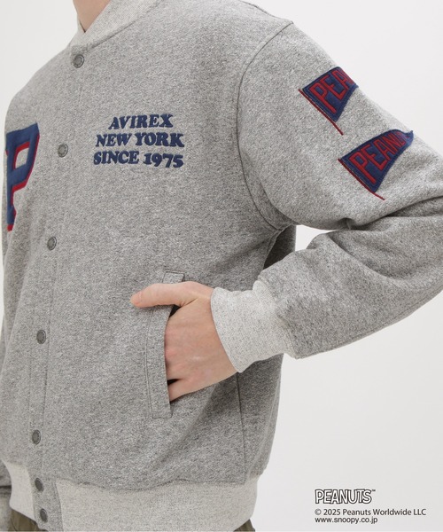 AVIREX(アヴィレックス)の「《AVIREX × PEANUTS》SWEAT CARDIGAN / スウェットカーディガン / ピーナッツ / アヴィレックス(カーディガン/ボレロ・メンズ・チャコール/グレー・XX-LARGE/X-LARGE/LARGE/MEDIUM)」の14枚目の写真